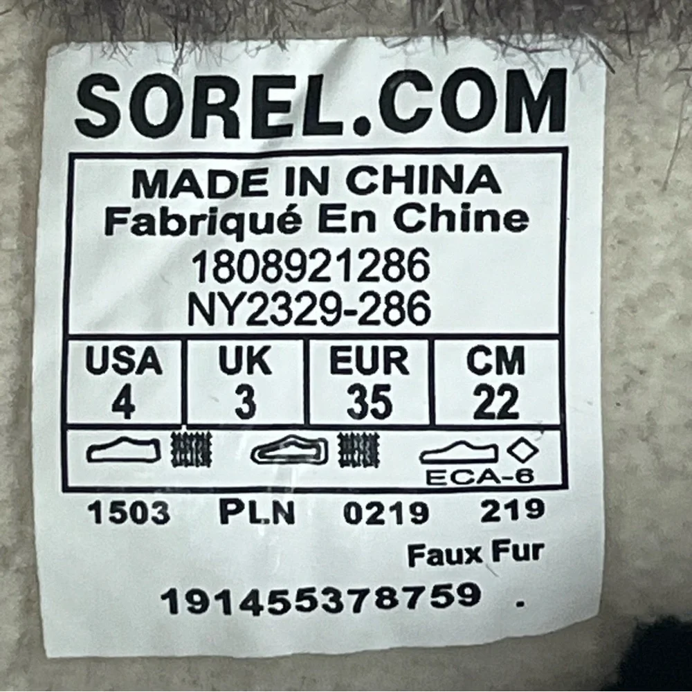 Sorel Whitney winter snow lace up boots. - Picture 9 of 10